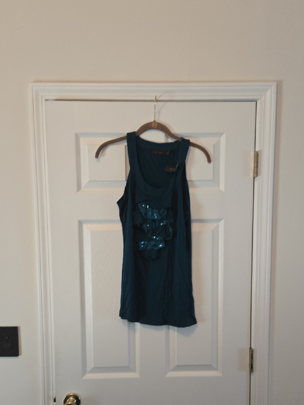 The Limited Teal V-Neck Tank